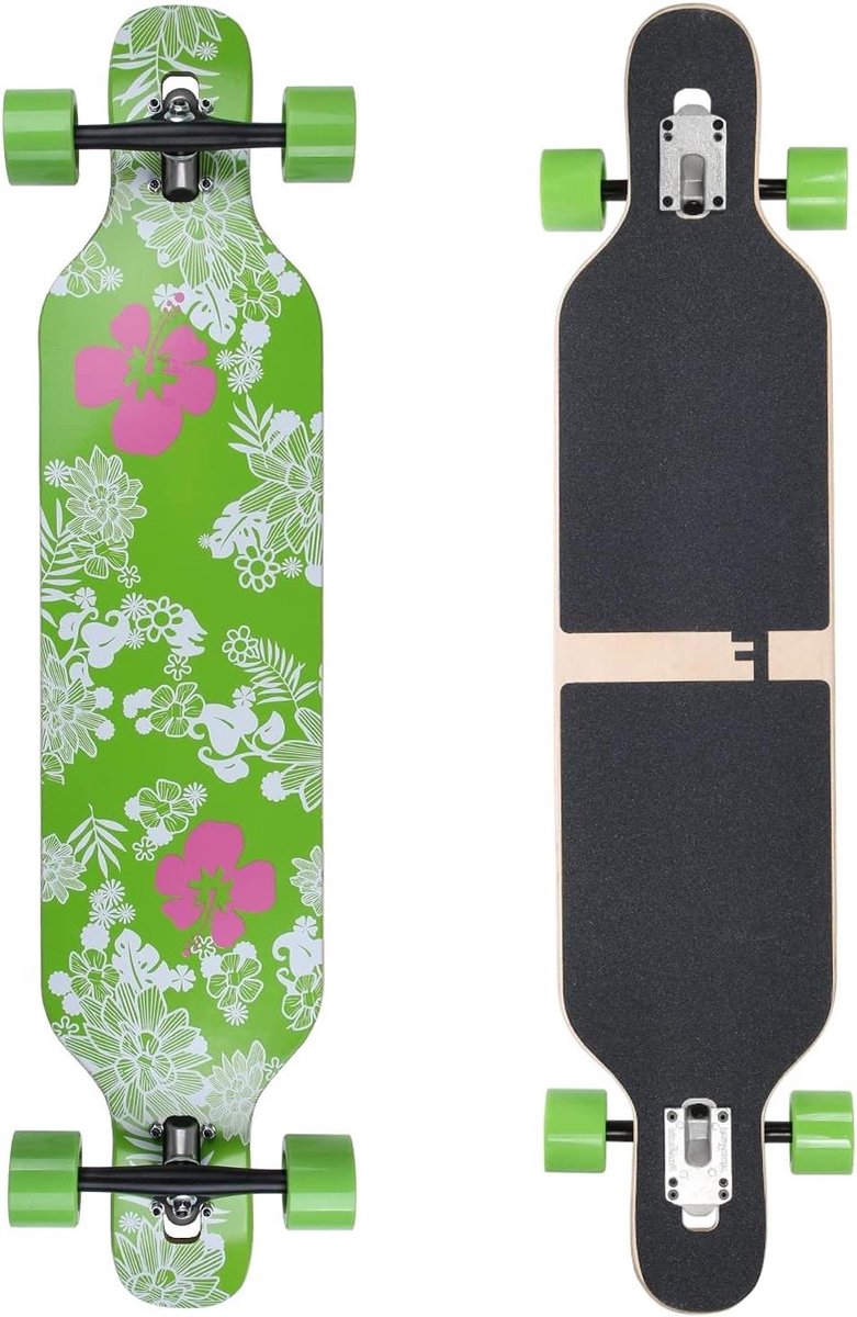 Camber Longboard Cruiser Board Cruisen en Slides Symmetrisch Gebouwd 106 cm