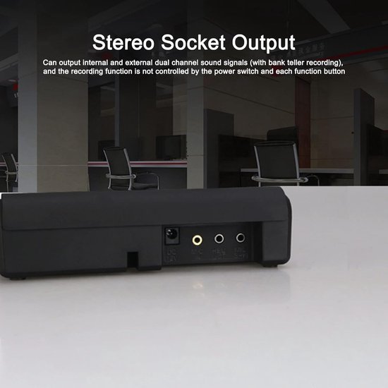 Raamintercom - Intercom Systeem - Communicatie Loket - Dubbele Luidspreker - 2 x 5W - Zwart — afbeelding 4