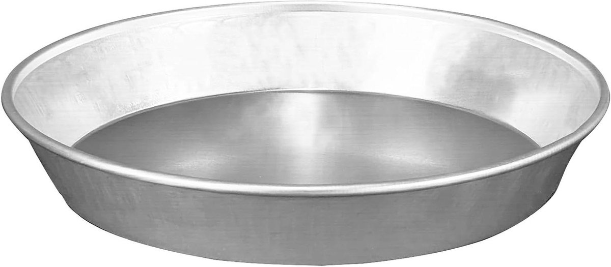 Conische Taartvorm - Bakvorm Laag - Taarten Bakken - 995% Puur Aluminium - 32 cm Diameter - Grijs