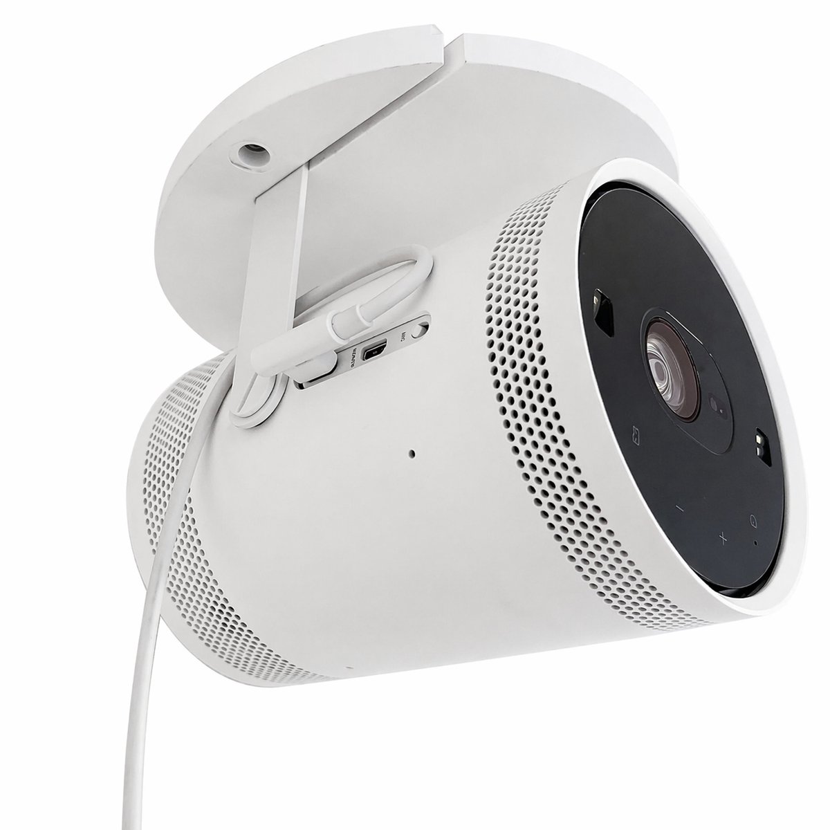Beamer Plafondbeugel - Geschikt voor Samsung® Freestyle Projector - Universele Plafond- & Muurbeugel - Verwijderbare Projector Houder - Eenvoudige Montage - Wit