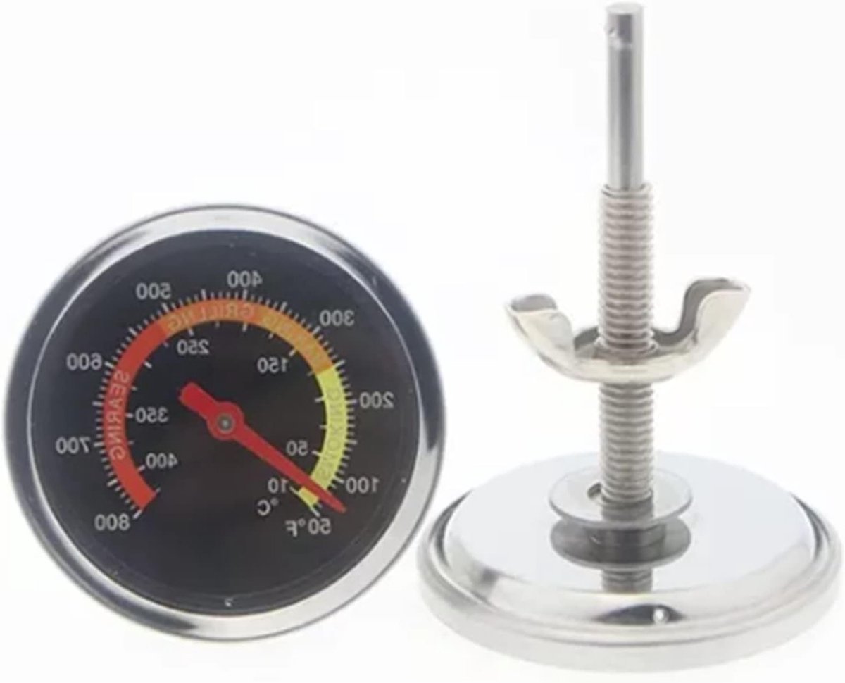 Nauwkeurige Oven Thermometer voor Keuken, BBQ en Bakken - Eenvoudig af te lezen, Staalconstructie