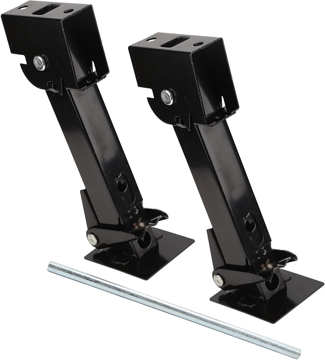 Camper stabilizer set van 2 stuks, telescopische parkeerondersteuning voor aanhangwagens, 295kg steun en 454kg draagvermogen