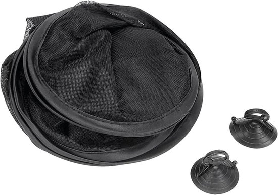 Zonnescherm Auto Zijruit - 2 Stuks - UV Bescherming - Zonnescherm Voor Auto Baby & Kind - Zonwering Auto Raam - Auto Zonnescherm - Auto Accessoires - Universele - 44 cm x 36 cm - Zwart - Polyester van Merkloos — afbeelding 2