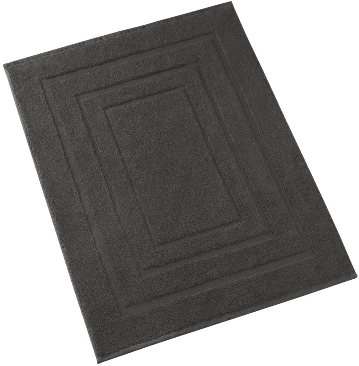 De Witte Lietaer Badmat Pacifique Ebony - 50 x 75 cm - Zwart - Katoen