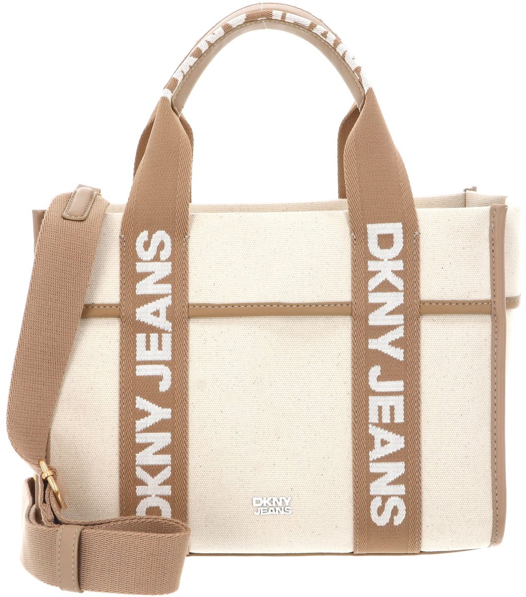 DKNY handtas schoudertas Barrett Tote Bag Nat / Cappuccino beige