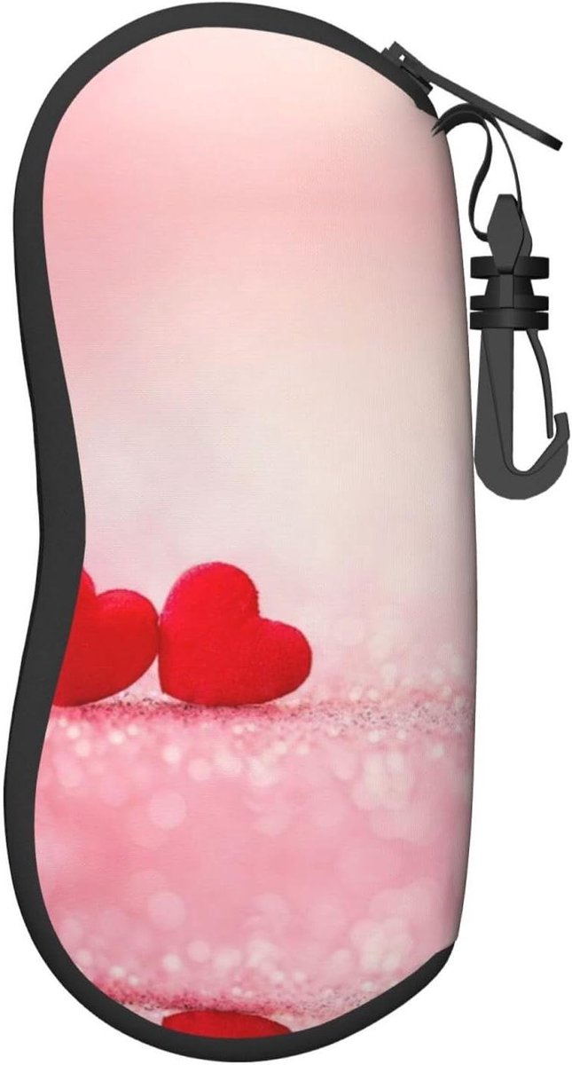 Brillenhoesje - Zonnebril Koker - Bescherming Brillen - Zelfreinigend - Universeel - Roze Glitter
