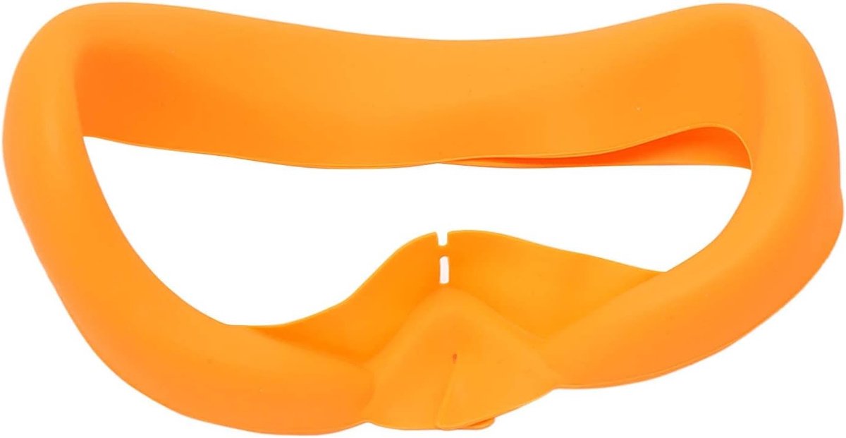 Zweetbestendige Siliconen Gezichtsbedekking voor Pico 4 VR Headset, Oogkussen en Gezichtscushion in Oranje, Comfortabel en Duurzaam