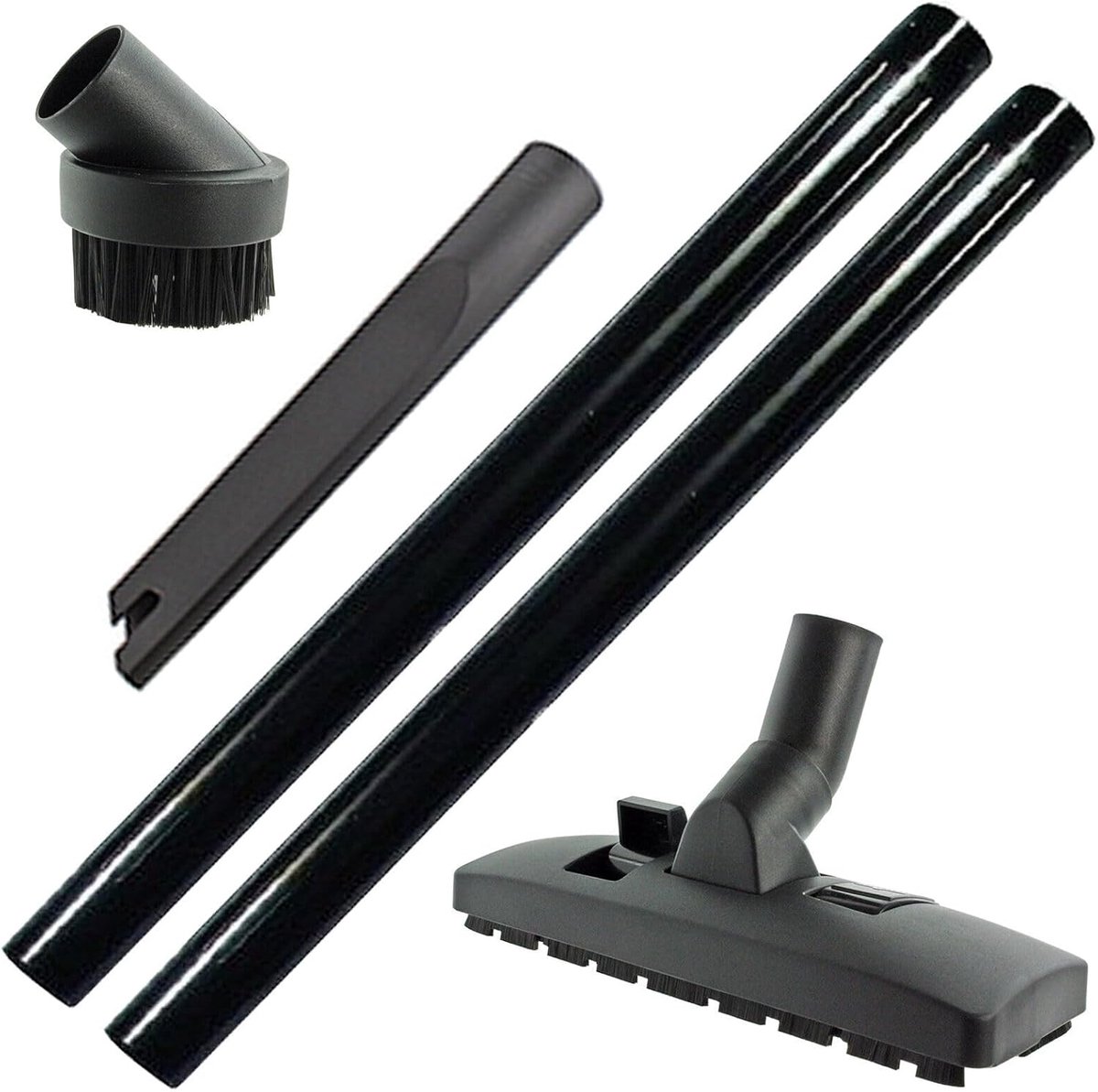 Stofzuiger Accessoires - Reinigingskit - Grondig Schoonmaken - Universele 32mm - 3 Delig - Zwart