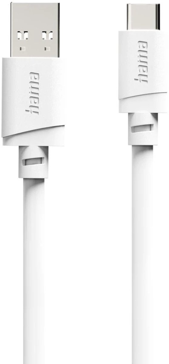 Hama 00201813 USB-laadkabel USB 2.0 USB-A stekker, USB-C stekker 2 m Wit