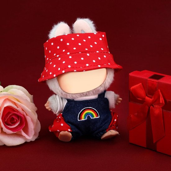 Poppenkleding Set - Poppenkostuums Mode - Poppen Aankleden - Zacht Duurzaam Materiaal - 17cm Poppen - Rood — afbeelding 2