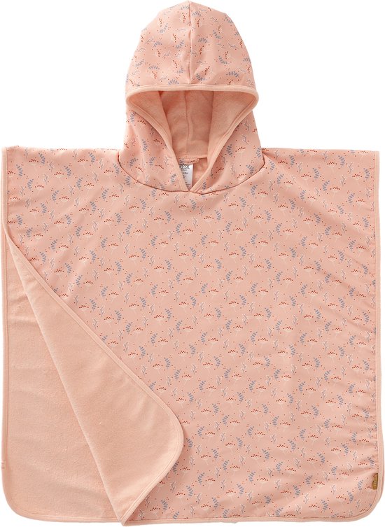 Fresk UV badponcho one size - Badcape met Capuchon - Sneldrogend Strandlaken - Meisjes - Roze - Mimosa van Fresk — afbeelding 2