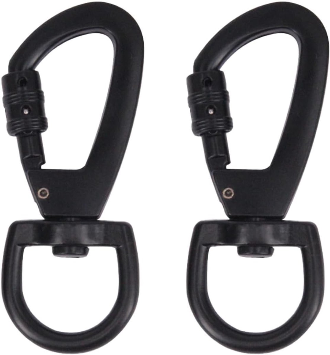 Set van 2 Robuuste Carabiners voor Klimmen, Sleutelhanger en Hondenriem - Rotatable en Duurzaam