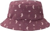 Fresk UV 50+ Zonnehoed voor kinderen 86 - Omkeerbare Zonnehoed - Meisjes - Roze - Seahorse