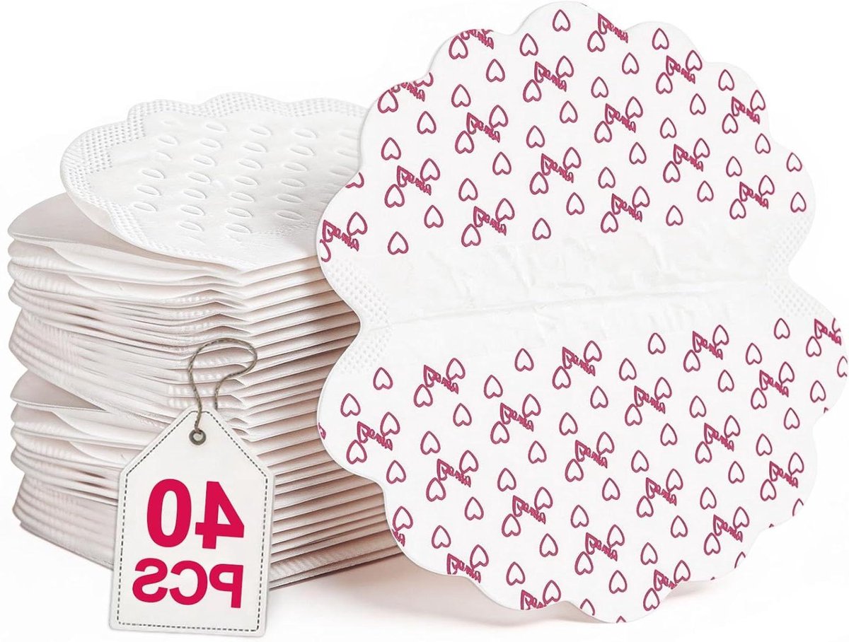 Okselpads - Zweetpads Onderarm - Voorkomen Zweetvlekken - Zelfklevend Huidvriendelijk - 40 stuks - Wit