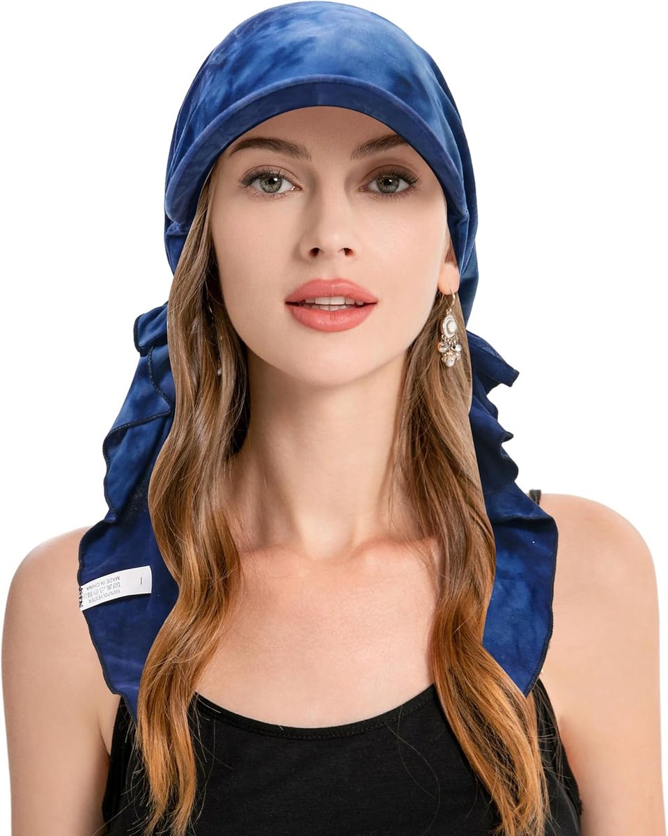 JeiibrZui Dames Chemo Hoofddeksel Met Rand - One Size - 1 Stuks - Lichtgewicht Zonnebescherming Muts Voor Haaruitval - Ademend Polyester Pet Voor Vrouwen - Comfortabele Beanie Voor Dagelijks Gebruik