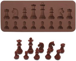 Siliconen Mal voor Schaakstukken - Chocolade, Fondant en DIY Snoep Cake Decoratie met PFOA-vrij en Veilig Materiaal