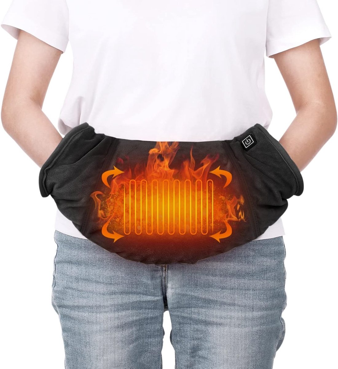 Verwarmde handwarmer met thermische mouw en taillezak voor jagen, skiën en kamperen