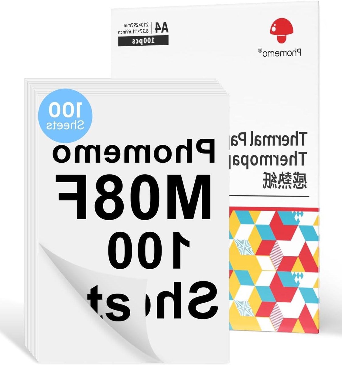 A4 Thermisch Papier - Printerpapier Thermisch Printpapier - Draagbaar Printen - BPA/BPS-vrij Materiaal - 100 Vellen - Wit