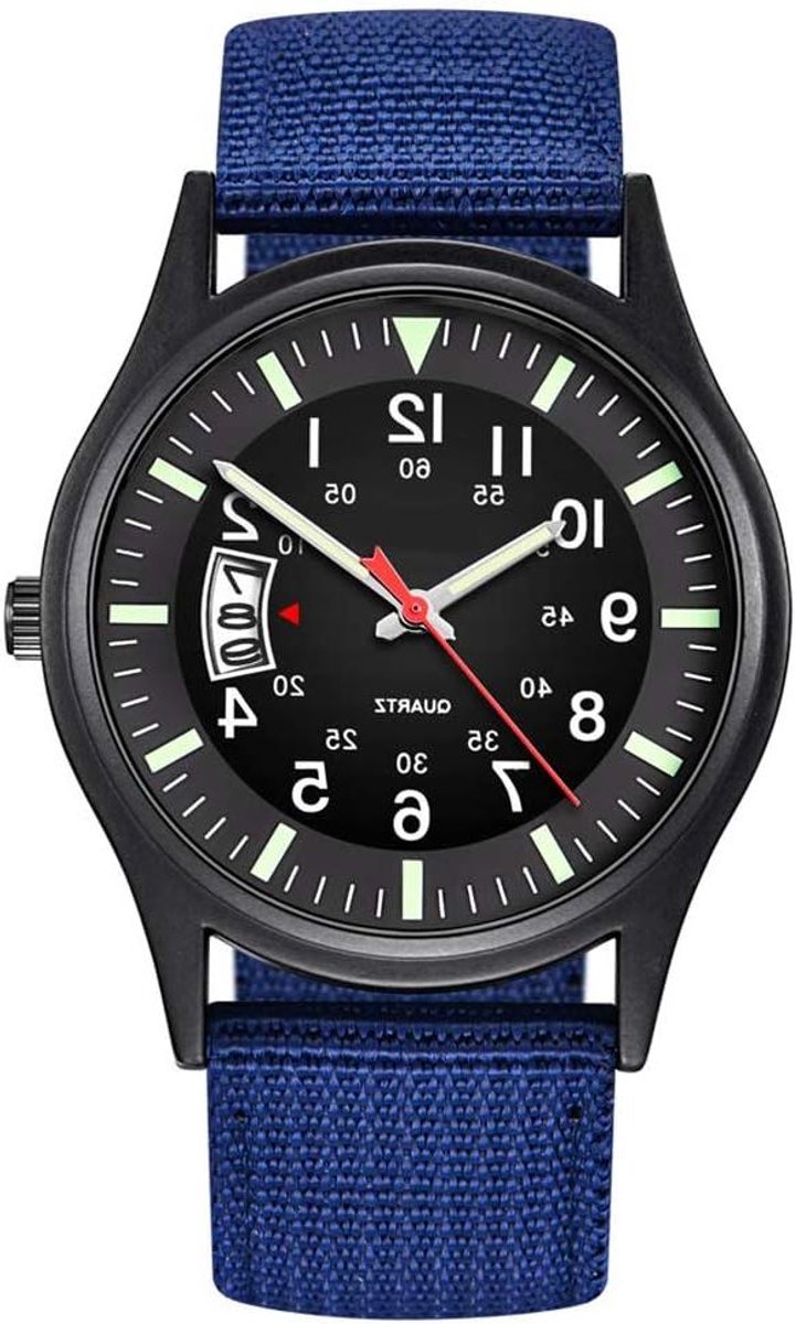 Nylon Horloge - Band Horloge - Dagelijks Gebruik - Analoge Tijdweergave - 13 x 5 x 2 cm - Niet gespecificeerd