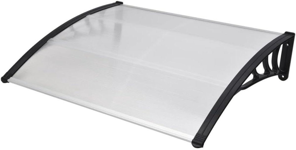 Deurluifel - Luifel Huisdeur - Bescherming tegen Regen - Polycarbonaat Platen - 120 x 100 cm - Transparant