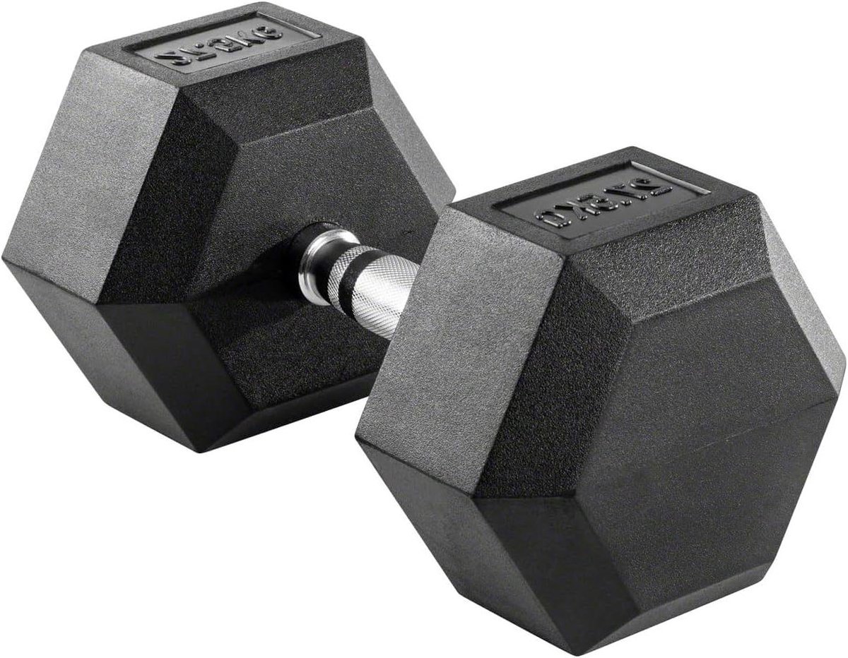 Compacte Halter - Hex halter Gewichten - Krachttraining Thuis - Zeshoekige Vorm - 1 kg - Zwart