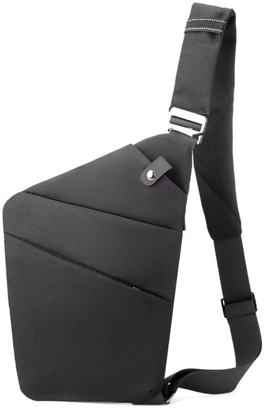 Sac de voyage antivol - sac à bandoulière grande capacité - sac à bandoulière - sac à bandoulière léger et tendance pour les voyages ou le sport - sac à bandoulière droit - Noir