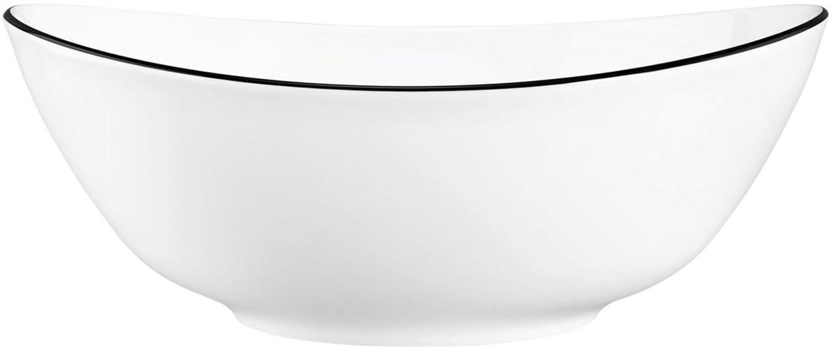 Ovale Kom - Saladekom Kom - Serveren van salades - Ovaal design - 155 cm - Zwart