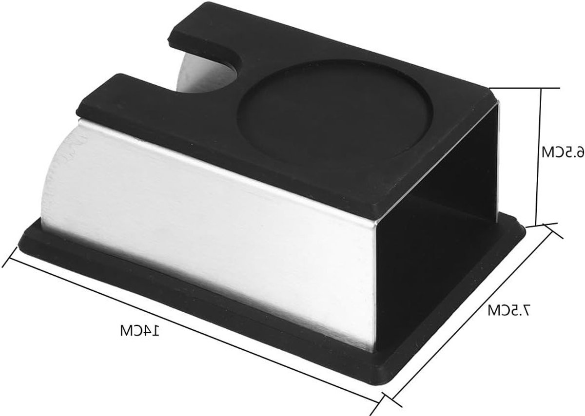 Tamping Mat en Tamper Houder voor Koffie - RVS en Siliconen Accessoires voor Barista's en Koffieliefhebbers - 2 Kleuren Beschikbaar