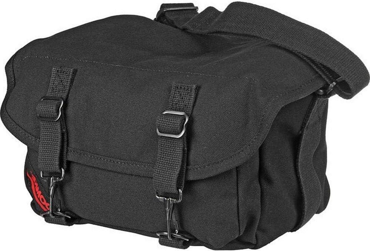 Fototas Schoudertas - Compacte Camera Tas - Apparatuur Vervoeren - Discrete Lage Profiel - Negen Vakken - Zwart