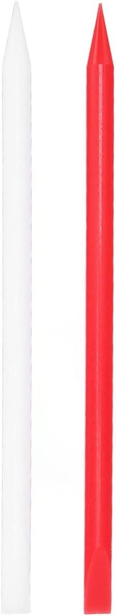 Horloge Reinigingsstokjes - Horloge Onderhoud - Precisie Reiniging - Krasbestendig Ontwerp - 14.2 cm - Rood en Wit