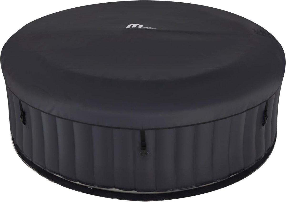 Opblaasbare Whirlpool Spa 6 Personen – ABTkantoor Luxe Aurora Jacuzzi 204x204x70 cm – 138 Jets LED Verlichting, UVC Desinfectie, PTC Verwarming tot 40°C, Rhino Tech 6-Layer Outdoor Hot Tub