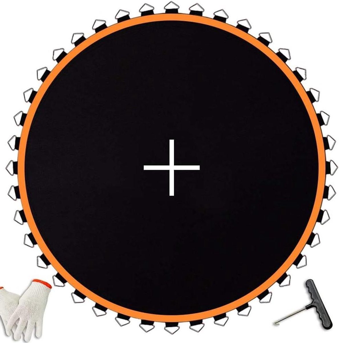Trampolinemat - Vervangingsmat Springkussen - Trampoline Springen - Versterkte Randband - 323 cm - Oranje