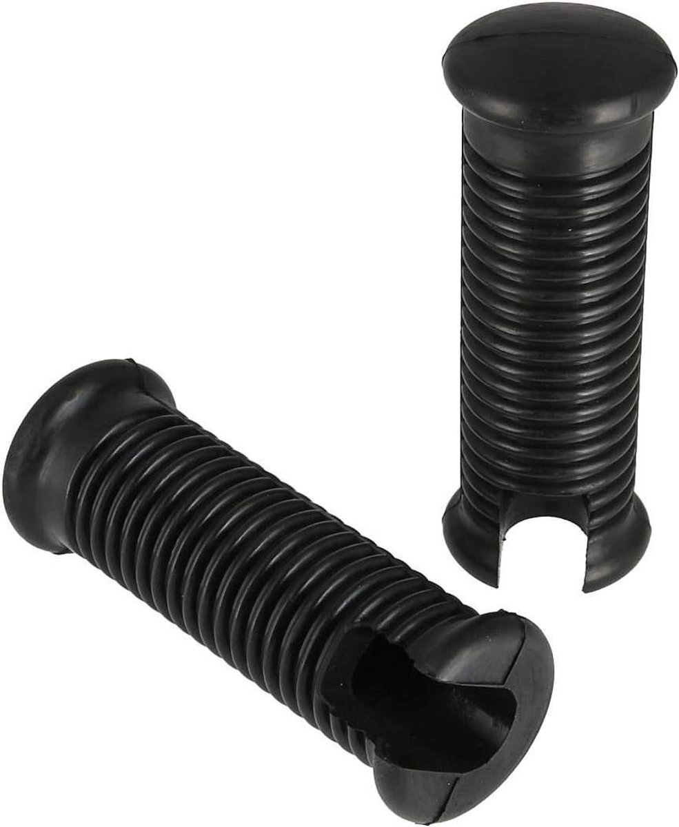 Voetsteunrubbers - Voetsteunrubber set - Motoronderhoud - Oude vorm - Set van 2 - Zwart