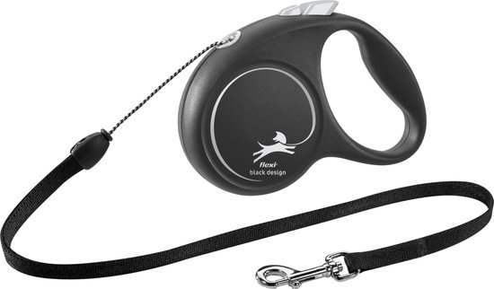 Flexi Blakc Design - Hondenriem Koord - S - 5 m - <12 kg