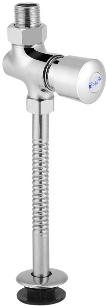 Vt products - Urinal Flush Valve - Handmatige Toiletknop - Waterbesparend - Chroom - Drukknop - Automatische afsluiter - Geschikt voor badkamer - Toil