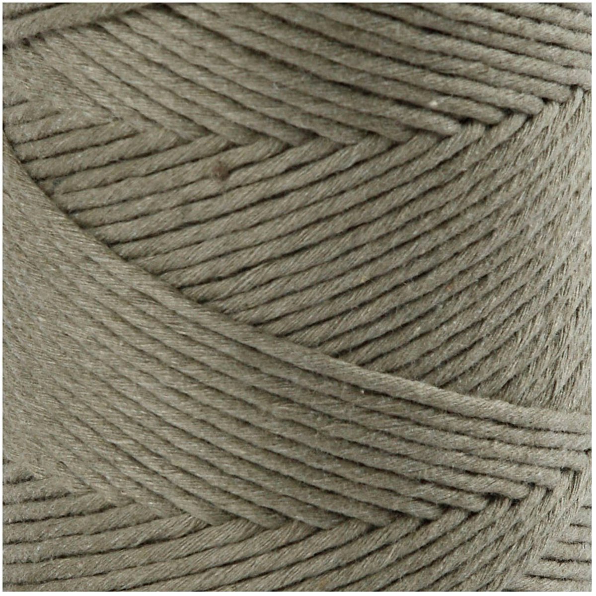 Creativ Company Macramé Koord, L: 198 m, 2 mm, Mosgroen, 330 gr, 1 Rol