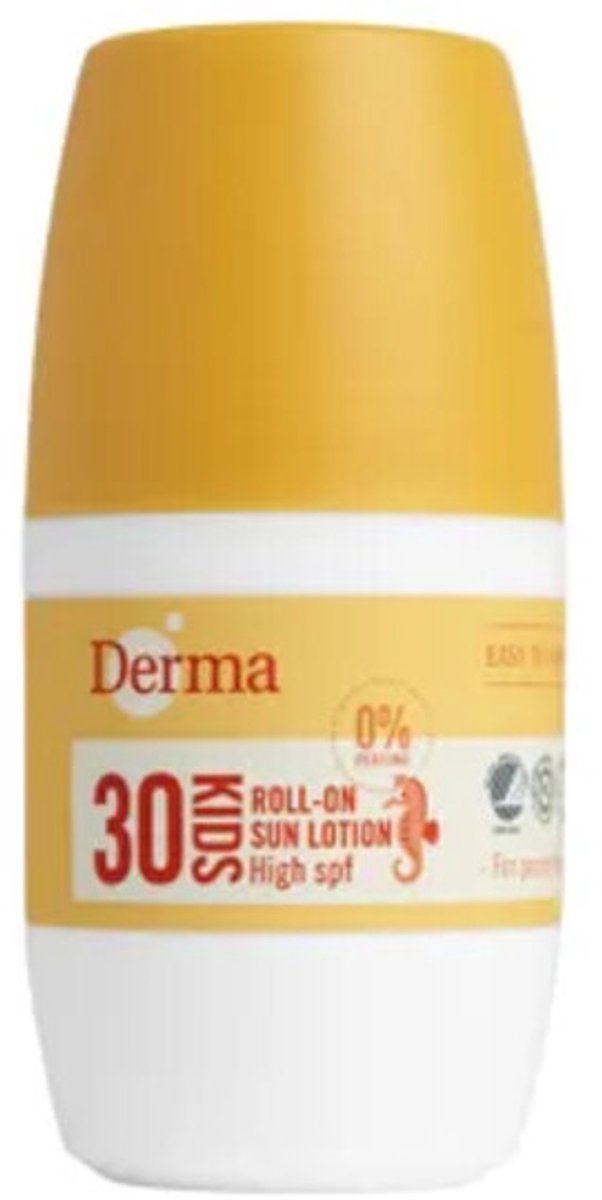 Derma Sun Kinder Zonnebrand Roller - SPF30 - 50 ML - Allergie - Geurvrij - Zonbescherming - Milieuvriendelijk - Kinderformule