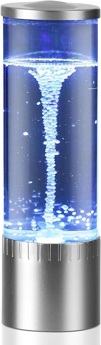 Tornado Lamp - Wervelwind Lamp - Sfeer Creëren - Raket Vorm - 5 Volt - Zilver