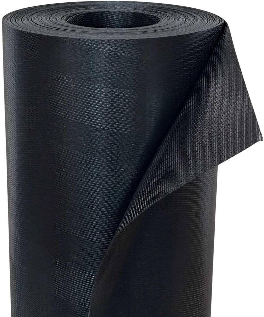 Wortelbegrenzer - Wortelstop Wortelker - Wortelgroei Beheersen - UV-bestendig Polyethyleen - 0.6 m Breed - Zwart
