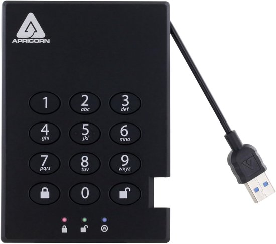 Externe Harde Schijf - Draagbare Opslag - Veilige Data Opslag - Hardware Encryptie - 500GB - Zwart — afbeelding 5