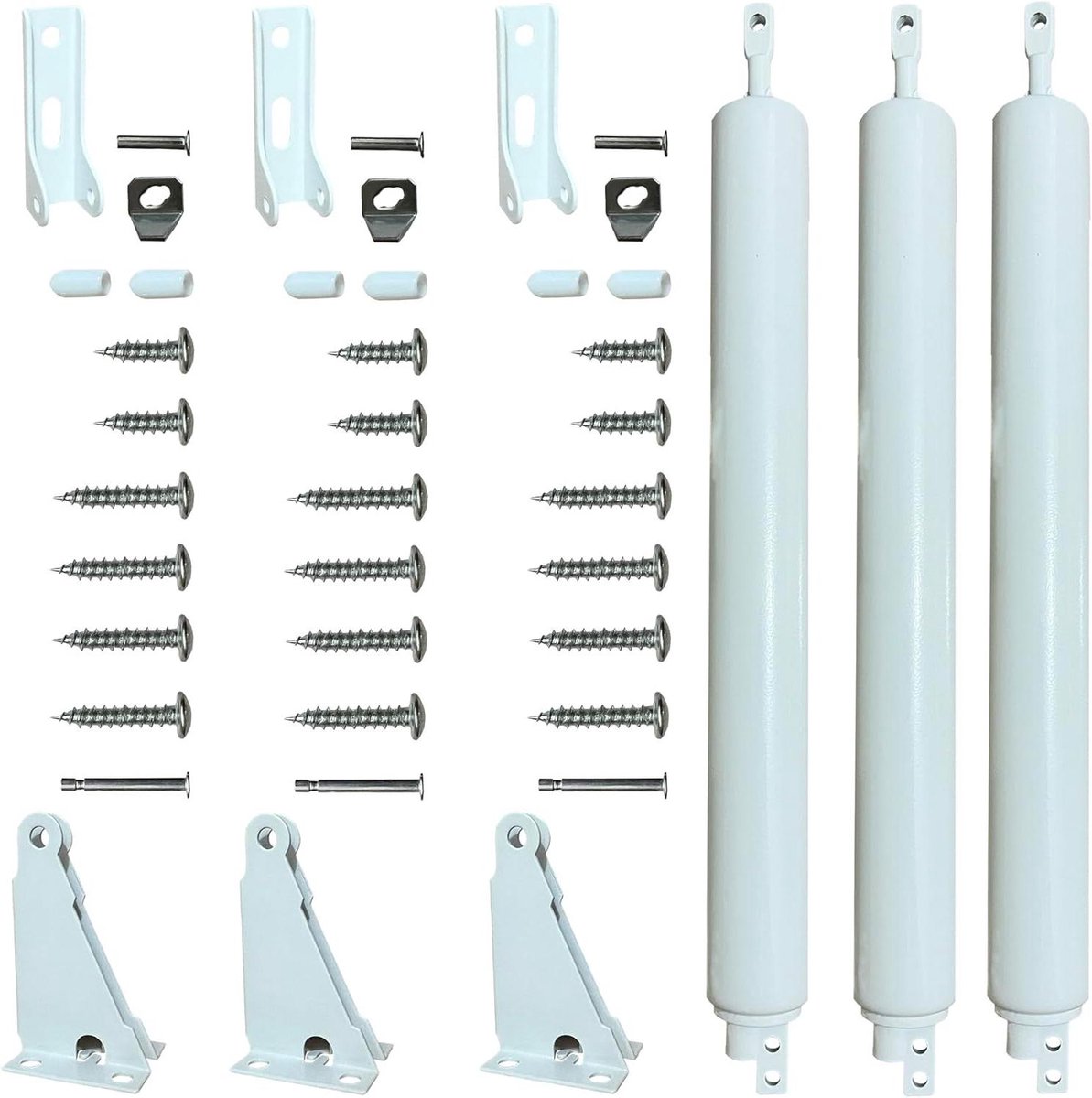 Deurdranger - Automatische Deursluiter - Deuren Sluiten - Stille Soepele Sluiting - Tot 30 kg - Wit