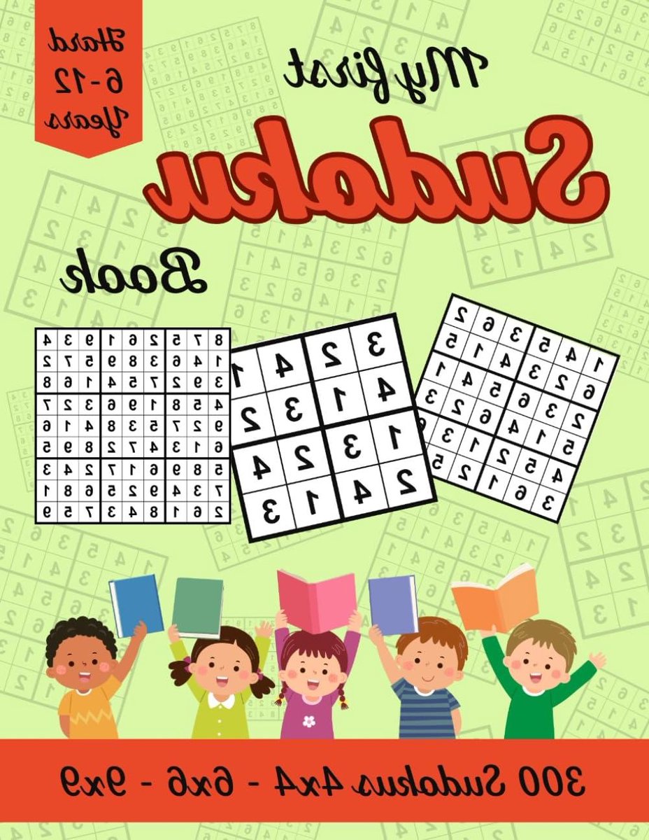 Sudoku Boek Kinderen - Puzzelboek Logica - Mentale Stimulatie - 300 Puzzels Verschillende Groottes - 21.59 x 27.94 cm