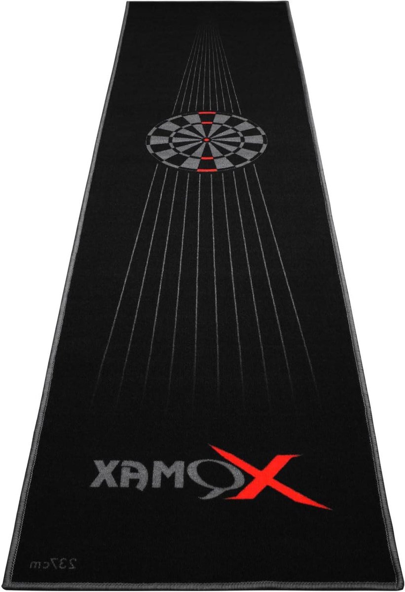 Dartmat - Dartkleed Bord - Toernooi Werpen - Officiële Afmetingen - 237x80 cm - Zwart Rood Grijs