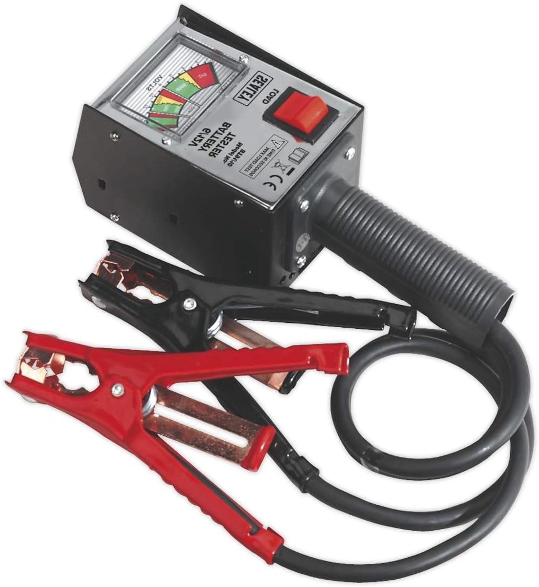 Batterijtester - Accutester Spanning - Batterijen Controleren - Beschermt Opladen - 6/12 V - Rood