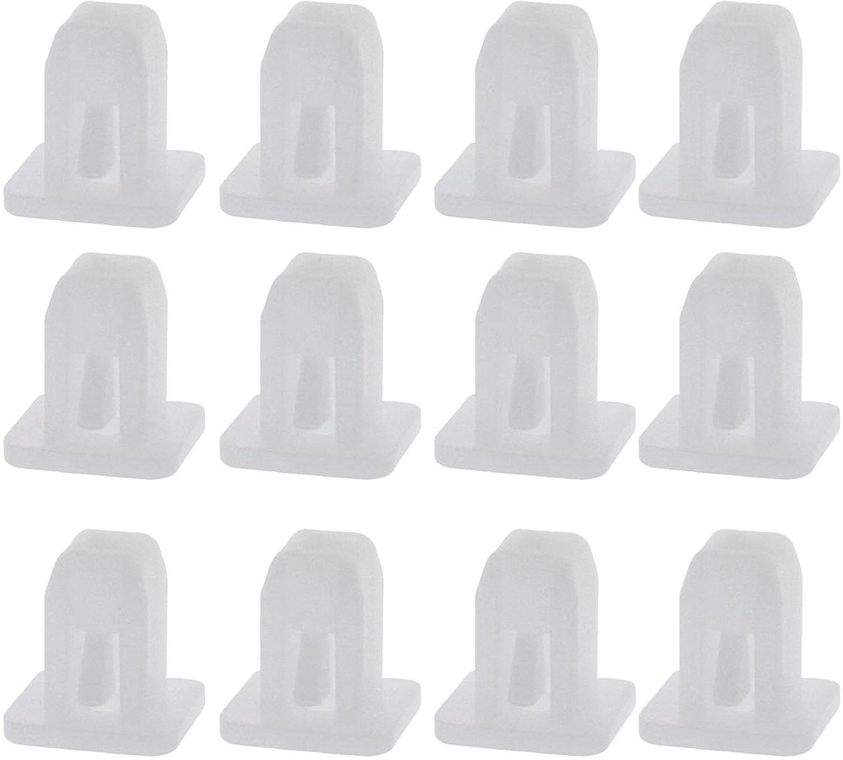 Bevestigingsclips - Autoklemmen - Auto Interieur Reparatie - Vierkant 8mm Gat - 30 Stuks - Wit