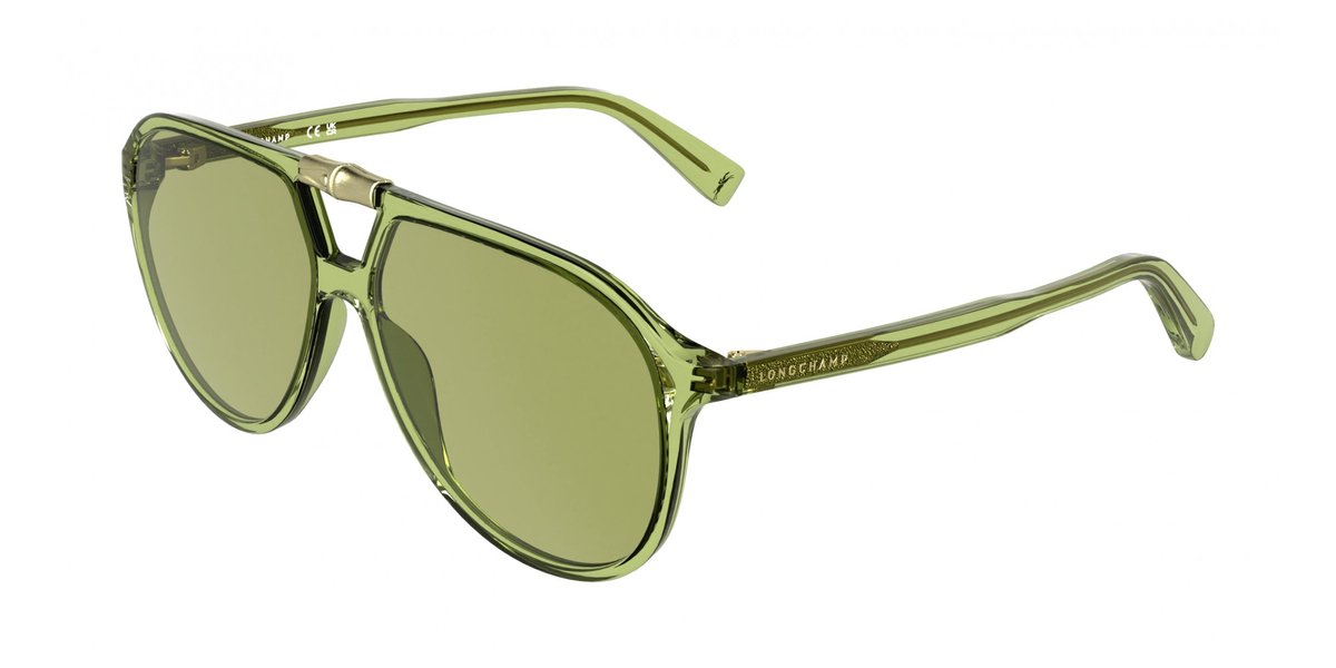 Longchamp LO800S Transparent green 58/13/140 WOMAN Zonnebrillen