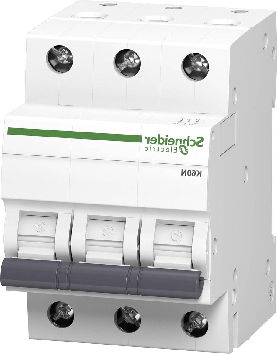 Stroomonderbreker - Zekering automaat - Elektrische beveiliging - C karakteristiek - 20 Ampère - Grijs