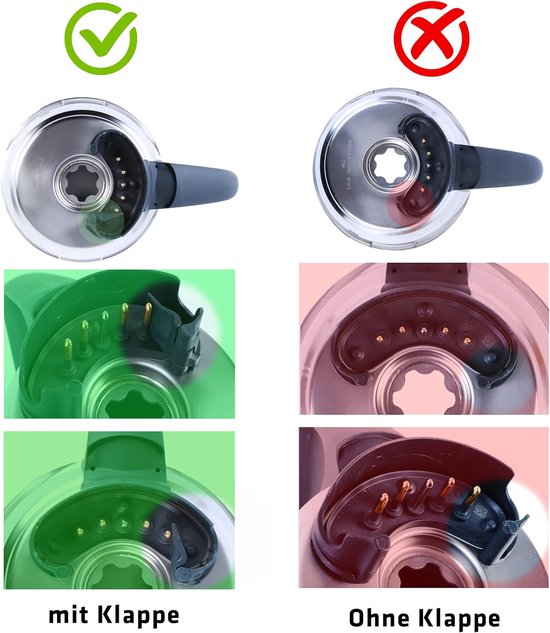 Mengpan Keukenmachine - Kookpan Reserveonderdeel - Koken en Mixen - Roestvrij Staal - Niet gespecificeerd - Zilverkleurig van Merkloos — afbeelding 2