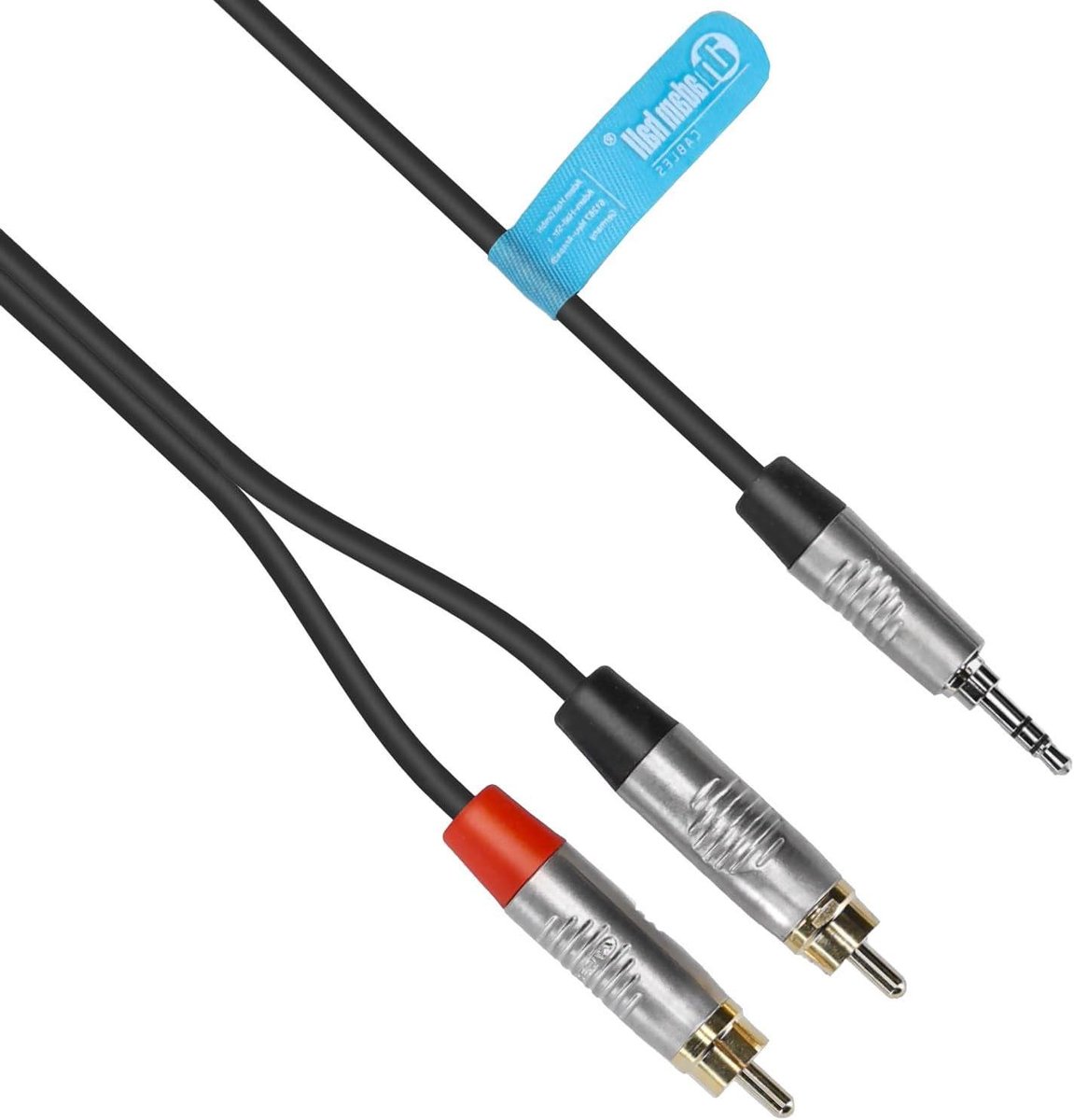 Instrumentenkabel - Muziek kabel - Audio verbinden - Professionele standaard - 0.9 meter - Zwart