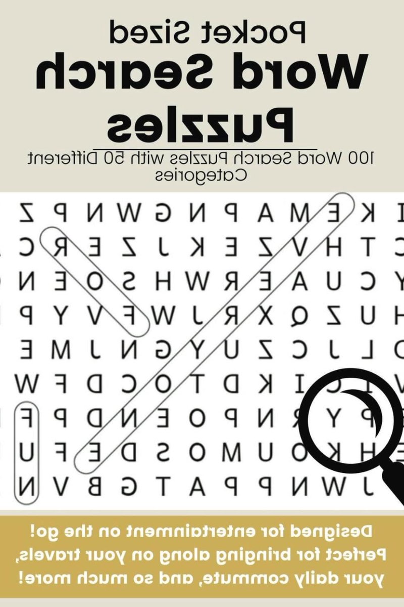 Woordzoekers Puzzelboek - Puzzelboek Volwassenen - Reisvermaak - 100 Puzzels 50 Categorieën - 10x15 cm - Niet gespecificeerd